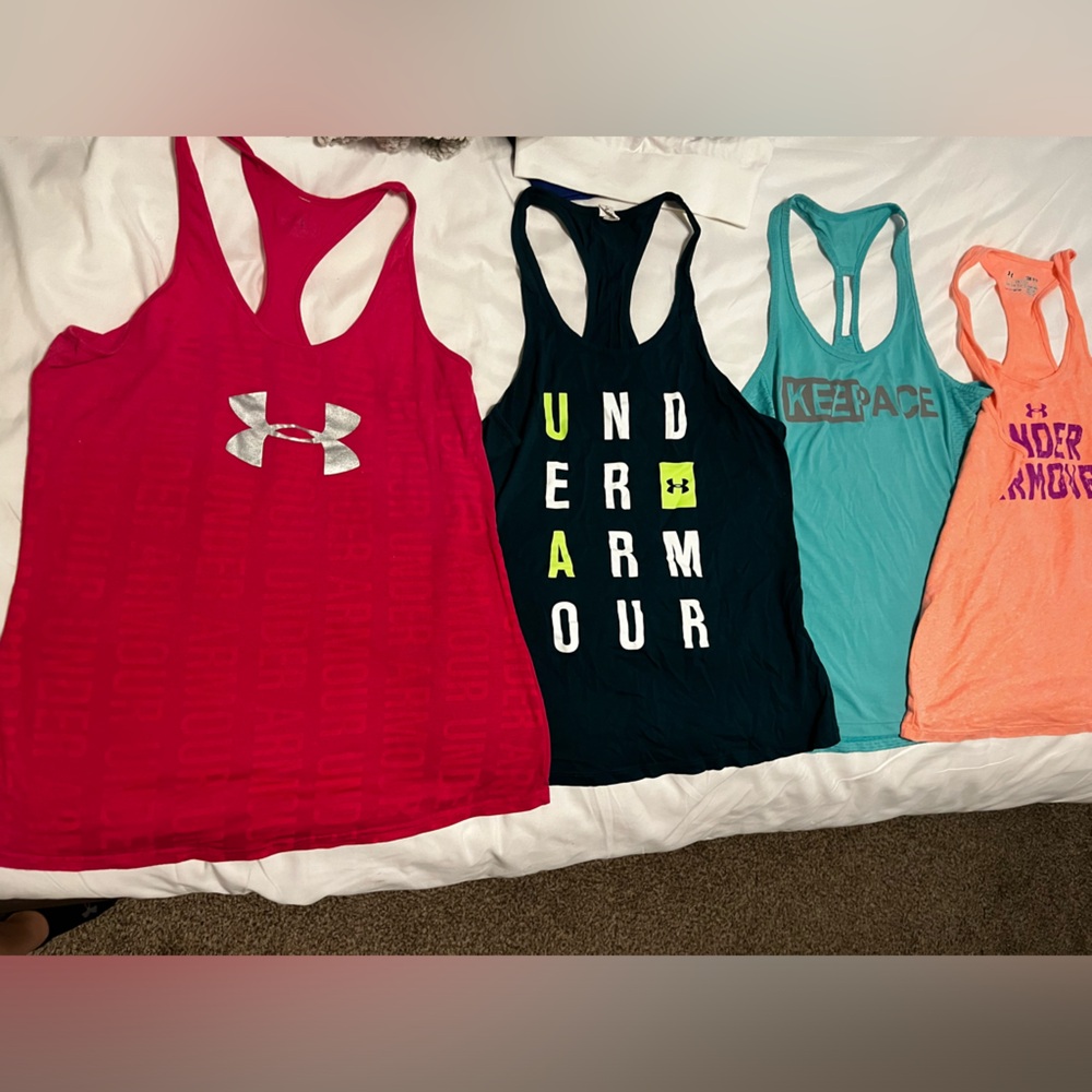 4 pack of under armour tanks! All together